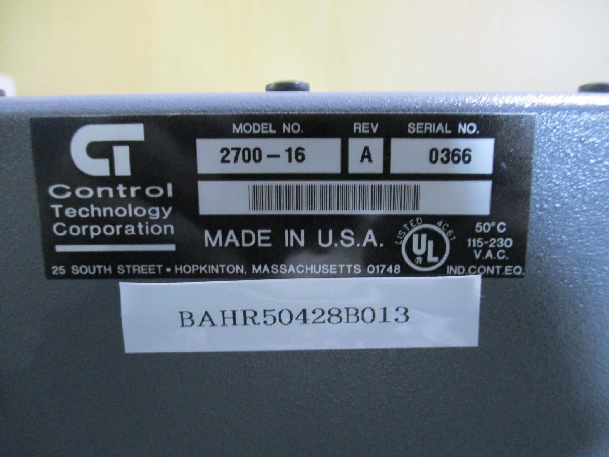 Control Technology Corporation 2700-16 Product Category [h1115520093]