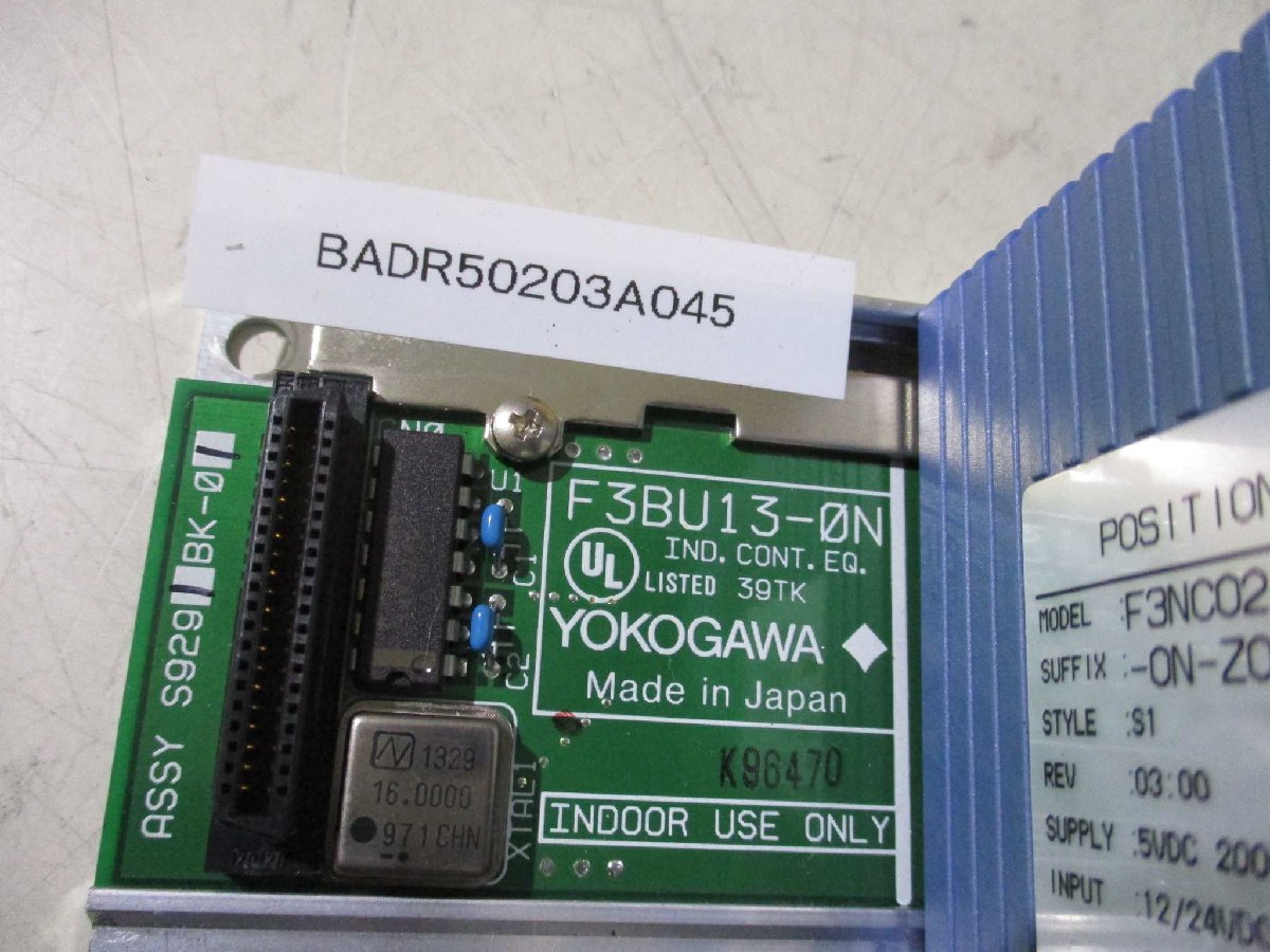 YOKOGAWA F3BU13-0N PU20-0N NC02-0N WO64-3N RZ81-0N RZ91-0N LU01-0N LC11-1N LR01-0N [s1115511706]