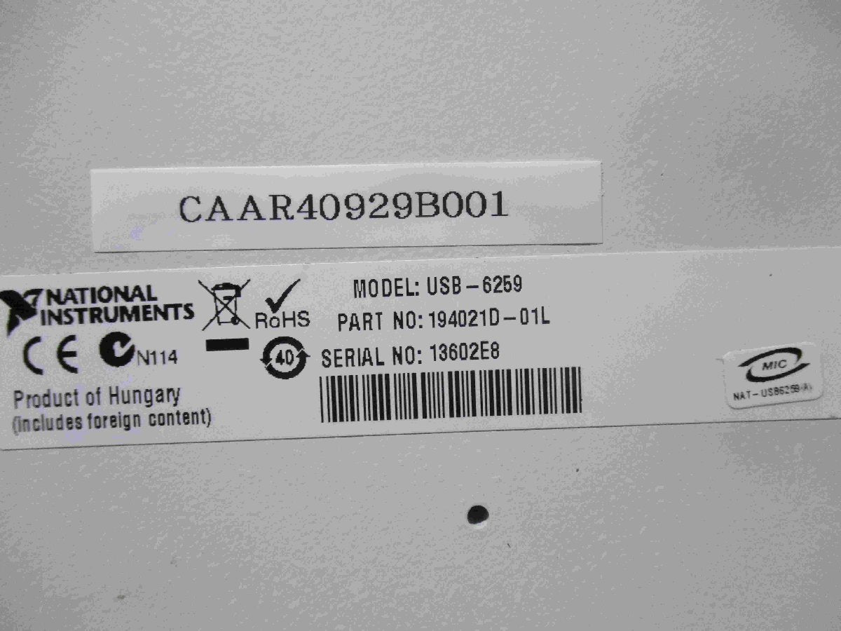 NATIONAL INSTRUMENTS USB-6259 Multifunction Device [f1115504284]