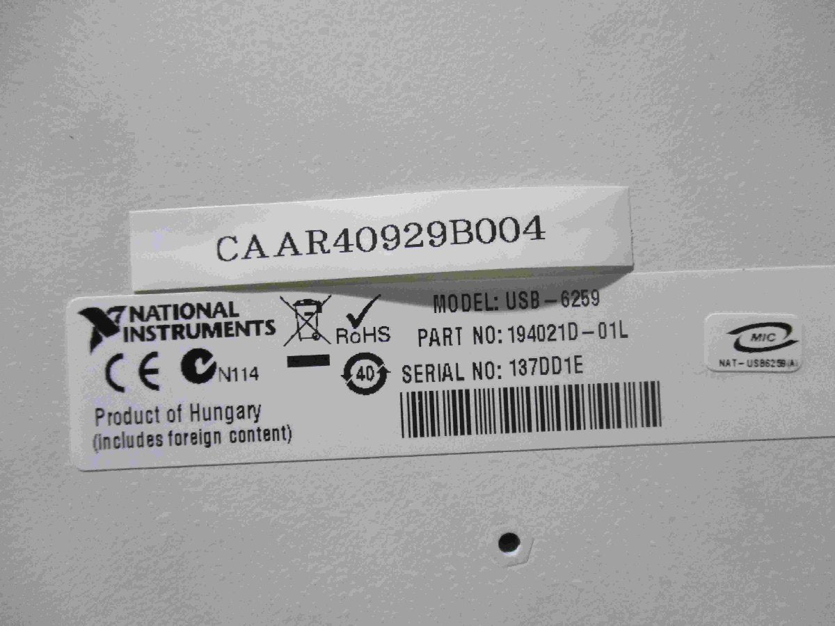 NATIONAL INSTRUMENTS USB-6259 Multifunction Device [g1115513298]