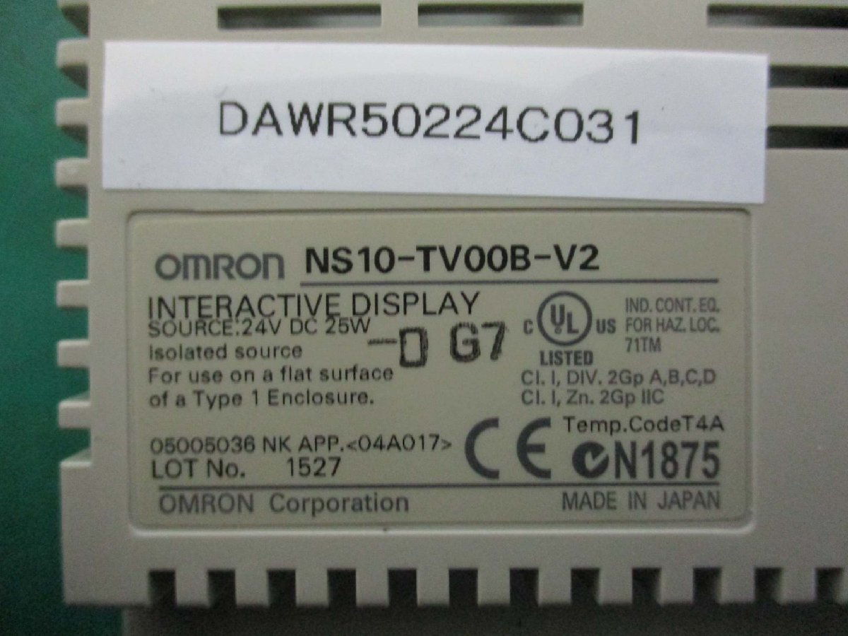 OMRON NS10-TV00B-V2 Interactive Display [c1115503697]