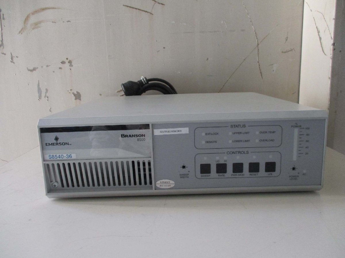 EMERSON SERIES 8000 ULTRASONIC POWER SUPPLY S8540-36 Branson 8500 SERIES ADVANCED ULTRASONIC OSCILLATOR [p1115515830]