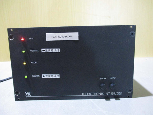 LEYBOLD TURBOTRONIK NT 151/361 Turbo Molecular Pump Controller [b1115523710]