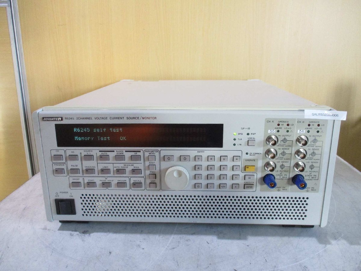 ADVANTEST R6245 2ch 200V 2A DC Voltage Current Source [p1115526302]
