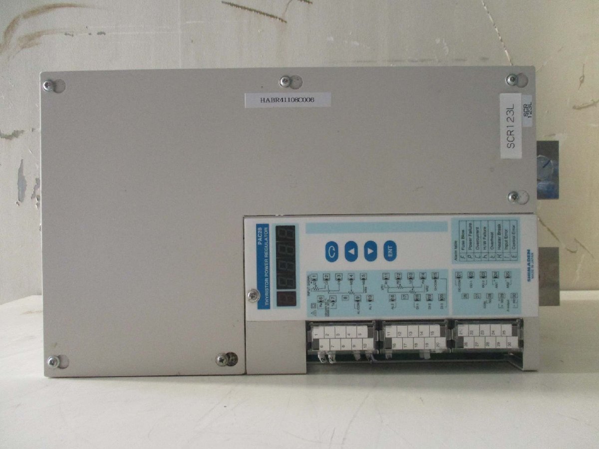 SHIMADEN PAC28P1-690-300-010010 Power Regulator Single Phase 100-240V AC 300A [g1115526119]