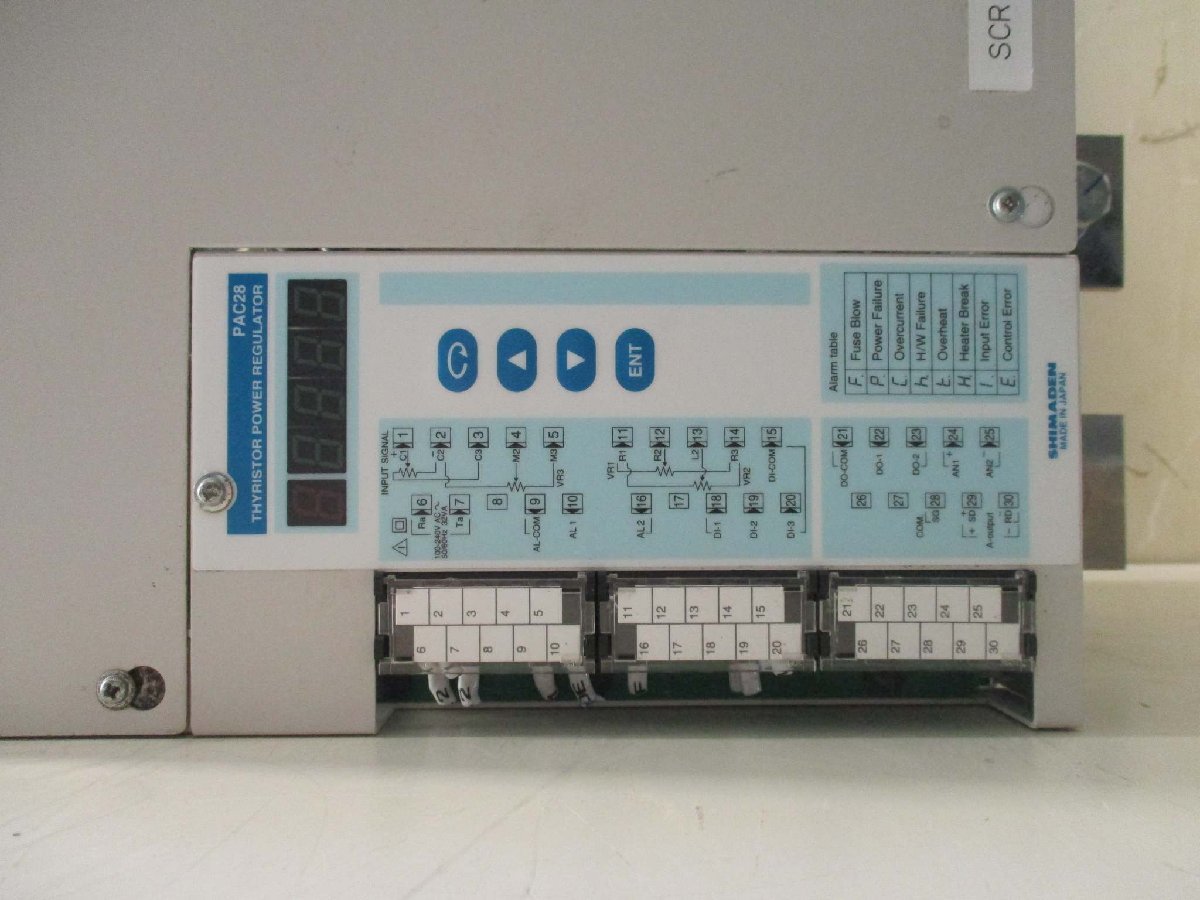 SHIMADEN PAC28P1-690-300-010010 Power Regulator Single Phase 100-240V AC 300A [g1115526119]