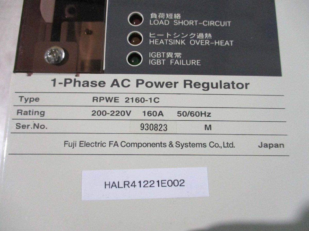 FUJI RPWE 2160-1C AC Power Regulator 200-220V 160A [d1115521339]