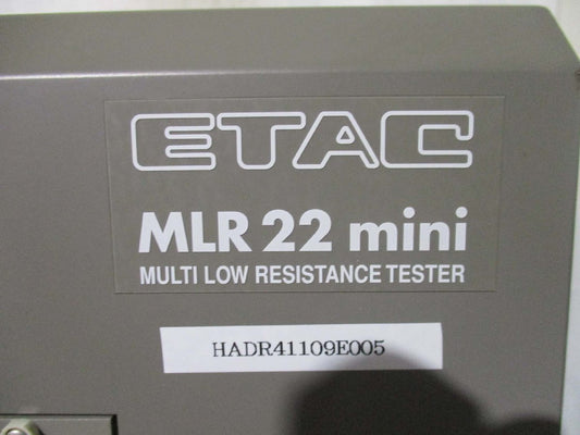 ETAC MLR22MINI Resistance Tester [p1115525223]