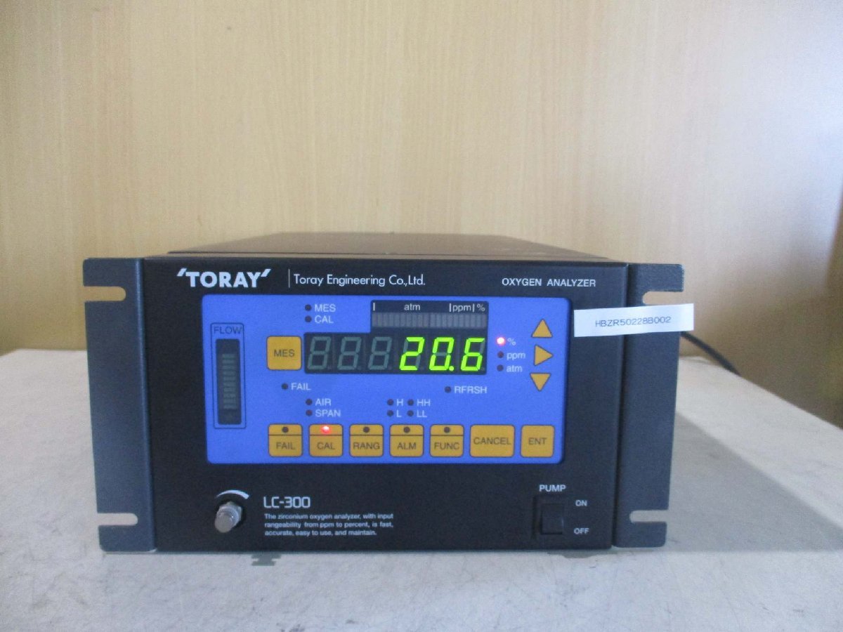 TORAY LC-300 Oxygen Analyzer Acid Analysis Device 100V [w1115534851]