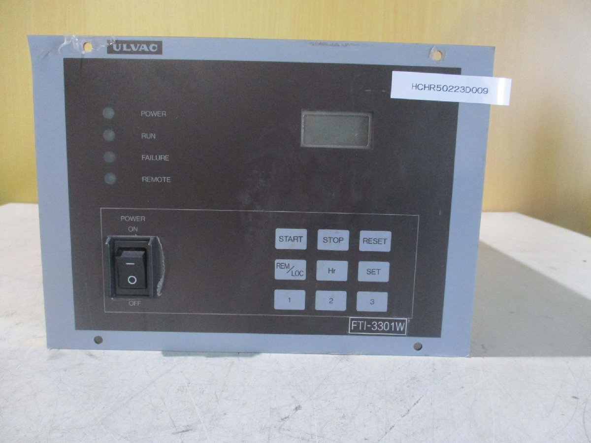 ULVAC FTI-3301W Turbo Molecular Pump Power Supply [x1115523265]