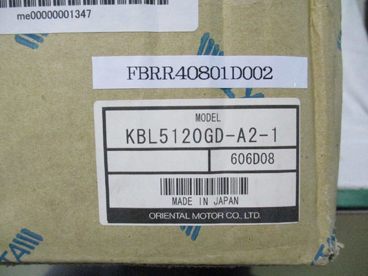 ORIENTAL MOTOR KBL5120GD-A2M AC Servo Motor and Driver Set with Electromagnetic Brake [c1115515790]