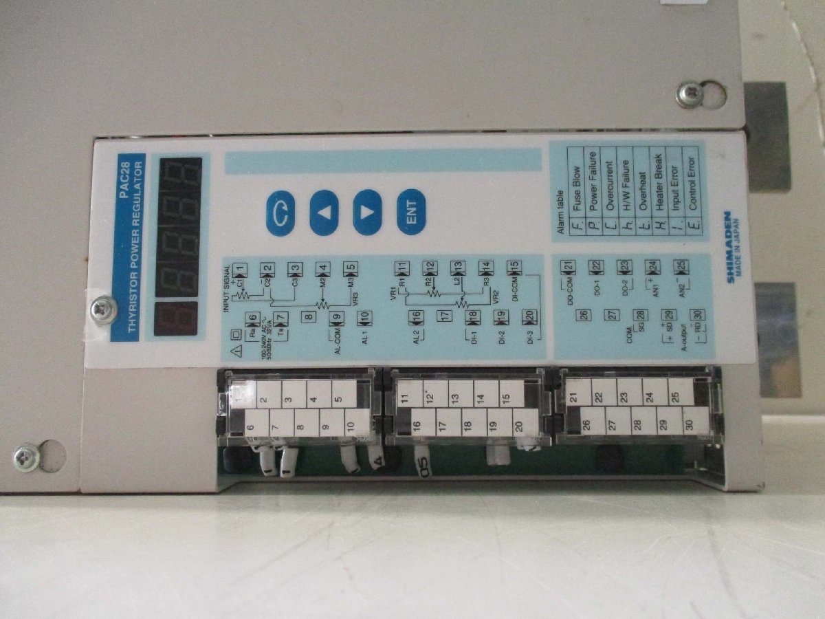 SHIMADEN PAC28P1-690-300-010010 Power Regulator Single Phase 100-240V AC 300A [j1115529957]