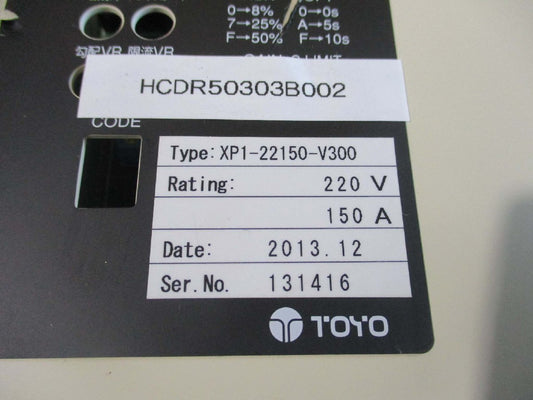 TOYO XP1-22150-V300 Paracon XP Series 220V 150A [v1115542358]