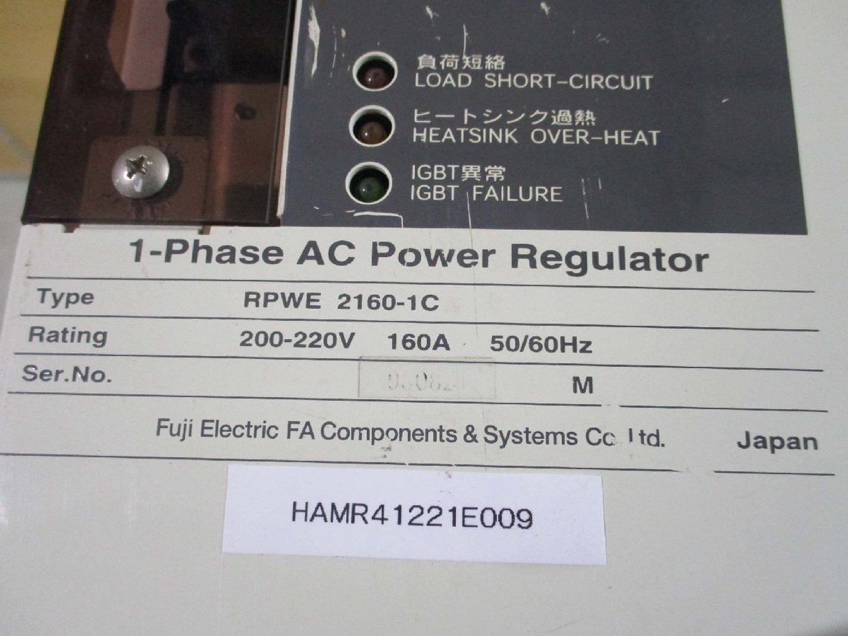 FUJI PWM APR 1-Phase AC Power Regulator RPWE 2160-1C 200-220V 160A [s1115522463]