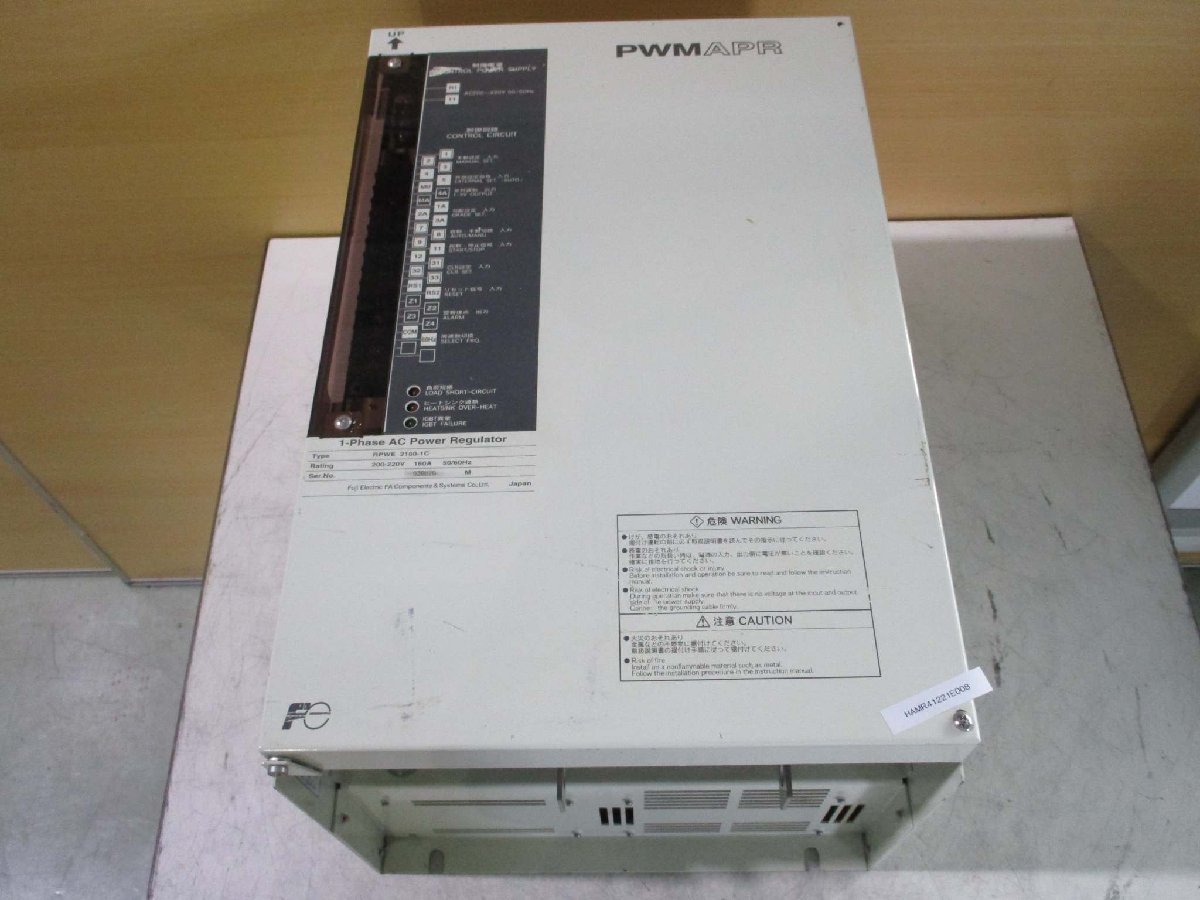 FUJI PWM APR 1-PHASE AC POWER REGULATOR RPWE 2160-1C Single-phase AC Power Regulator 200-220V 160A [q1115522941]