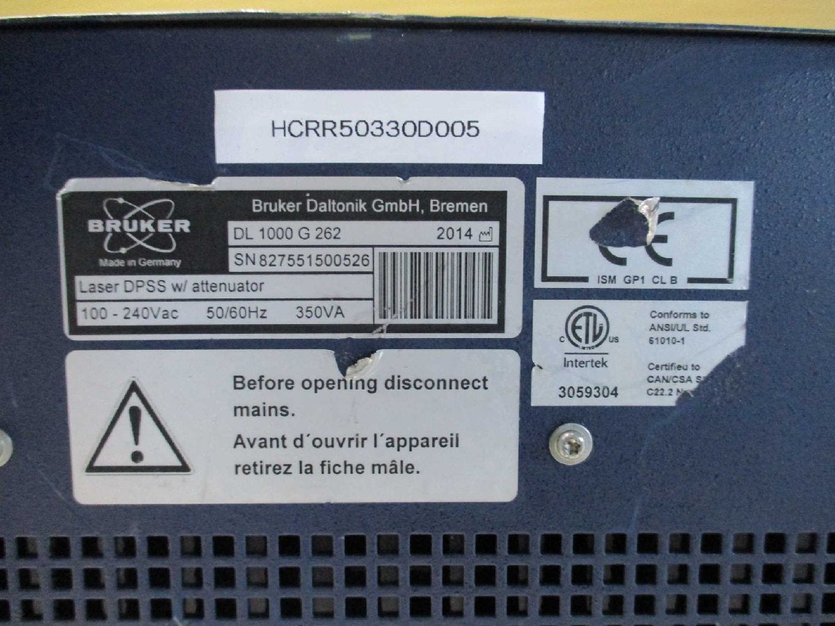 BRUKER DL 1000 G 262 Power Supply [m1115513632]