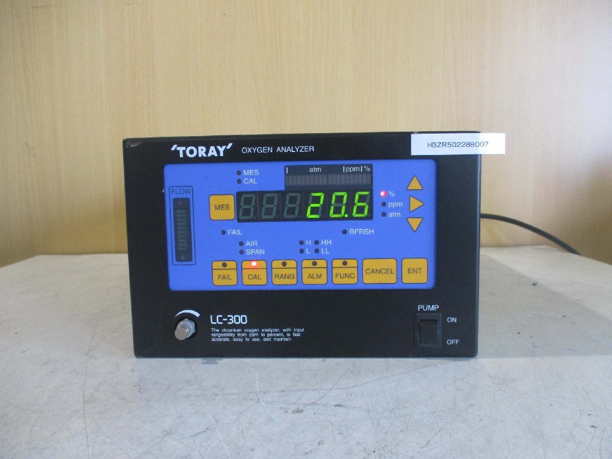 TORAY LC-300 Oxygen Analyzer Acid Analysis Device 100V [b1115528371]