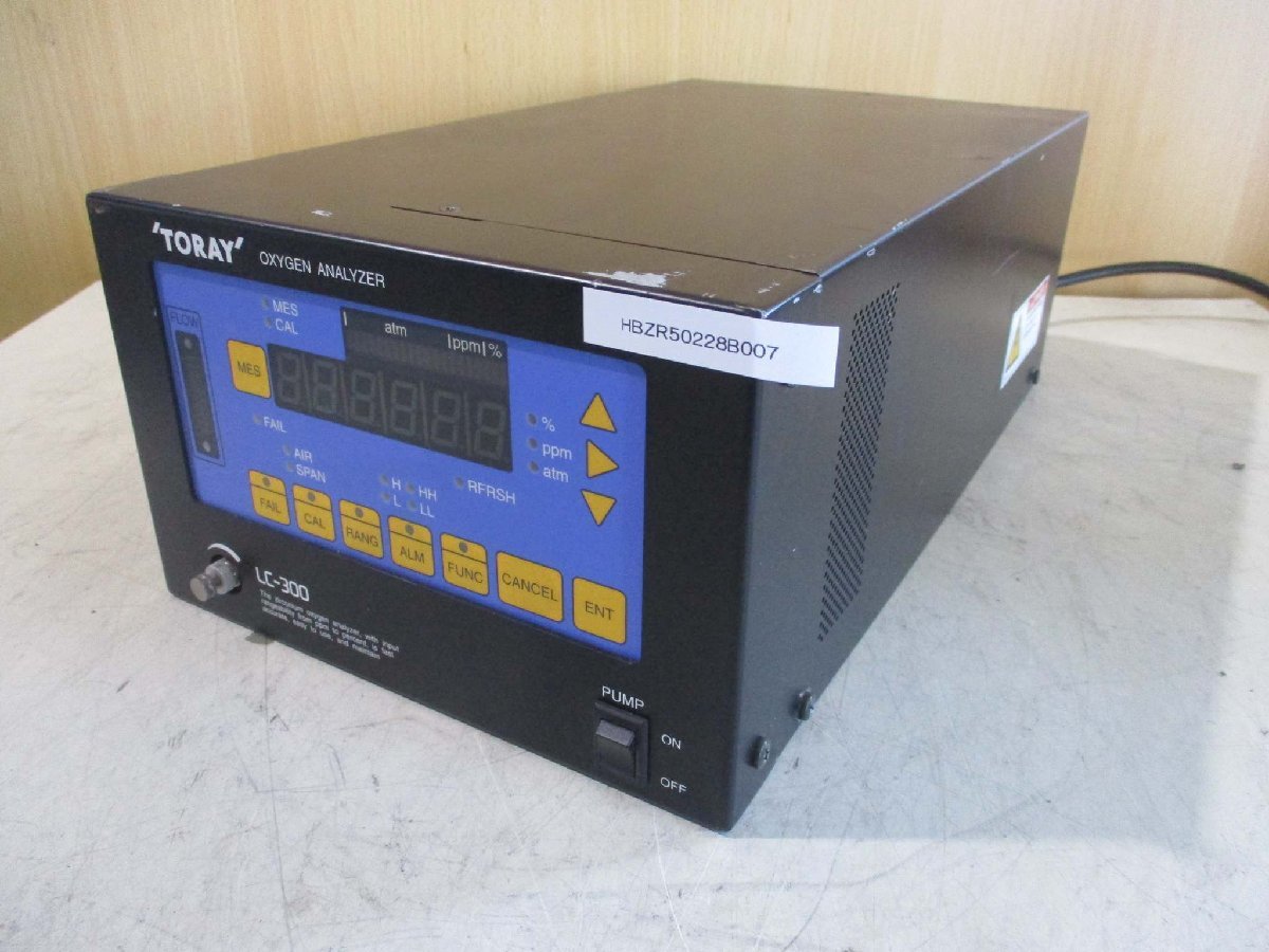 TORAY LC-300 Oxygen Analyzer Acid Analysis Device 100V [b1115528371]