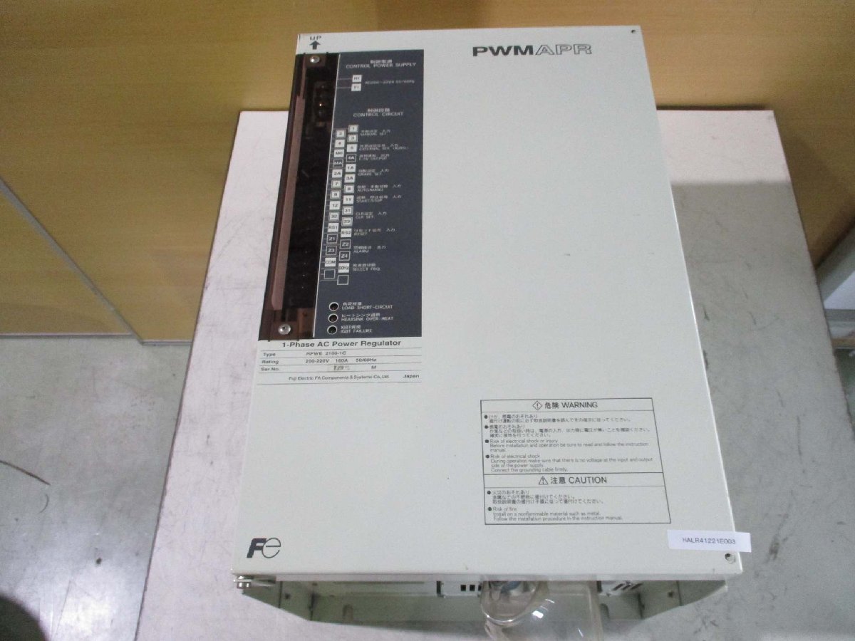 FUJI PWM APR 1-PHASE AC POWER REGULATOR RPWE 2160-1C Single-phase AC Power Regulator 200-220V 160A [p1115531006]