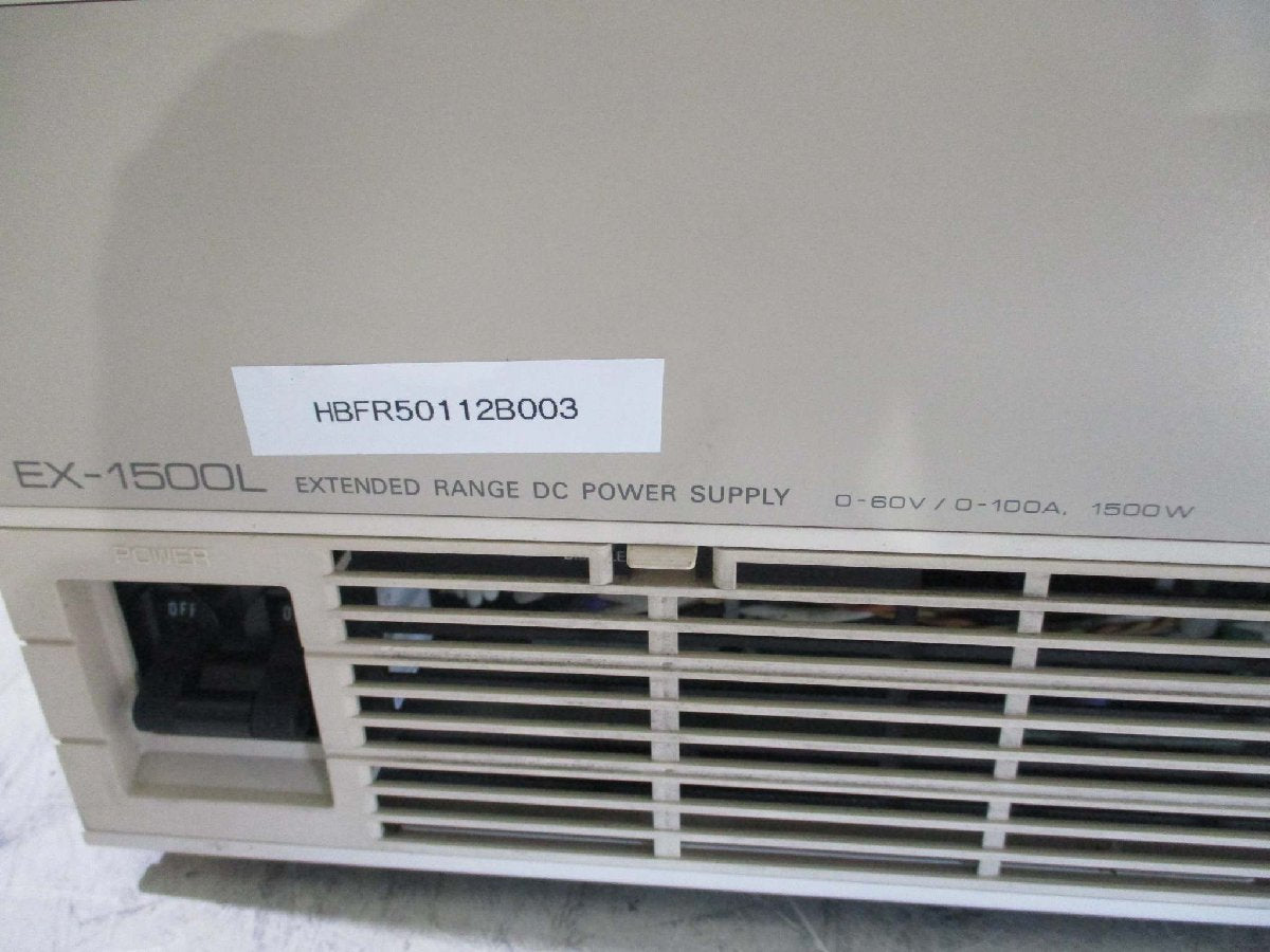 TAKASAGO EX-1500L DC Power Supply 60V 100A 1500W [j1115530715]