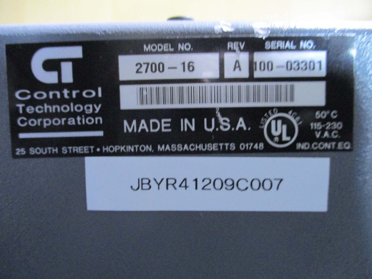 Control Technology Corporation 2700-16 2701 Industrial Control System [o1115523777]