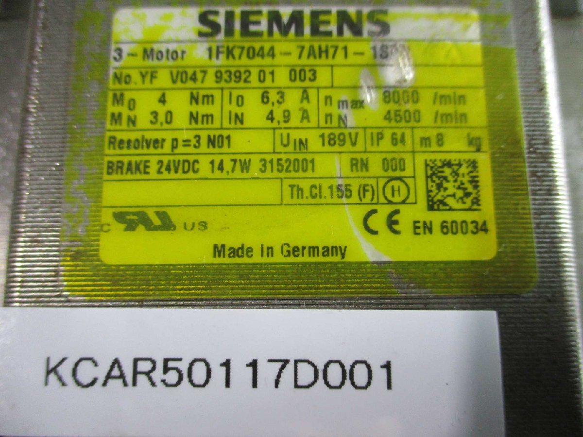 SIEMENS 1FK7044-7AH71-1SB0 Servo Motor [p1115535776]