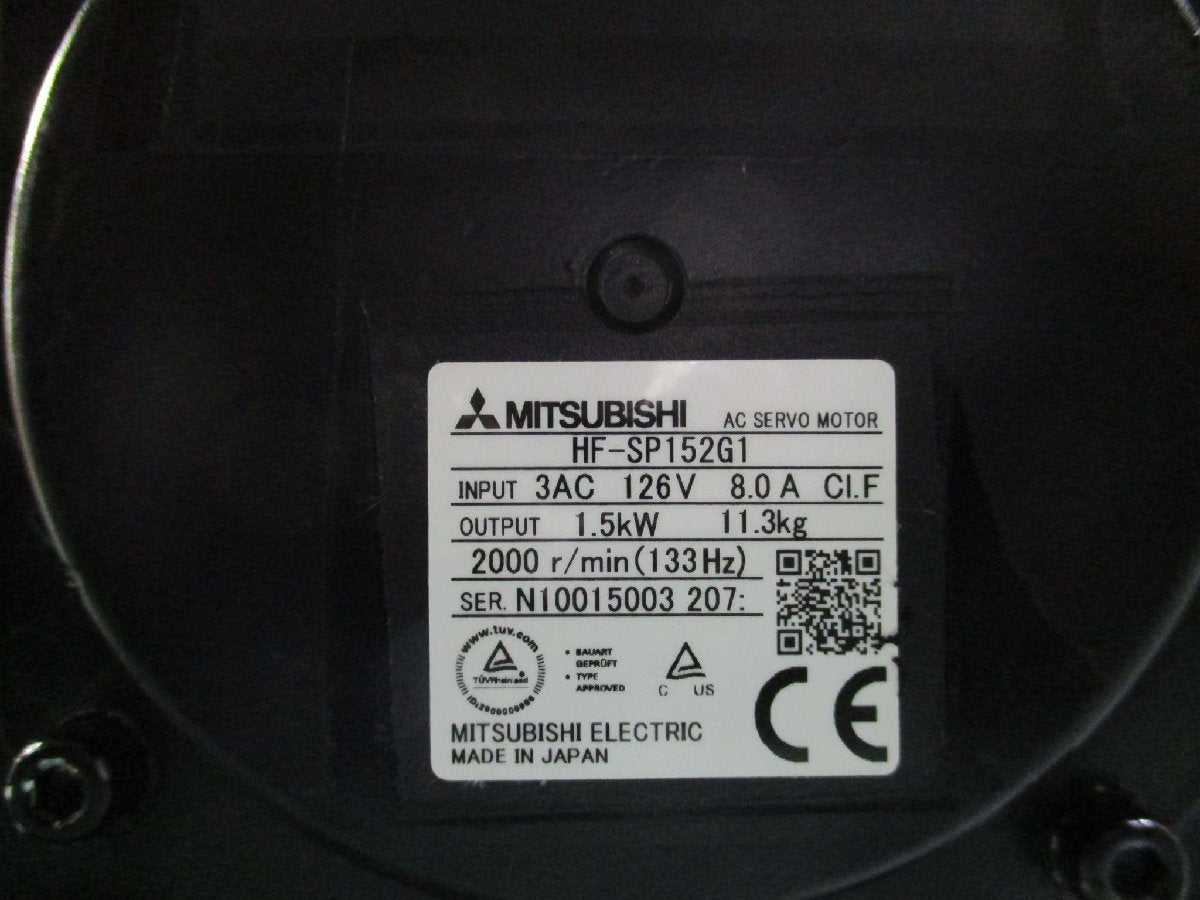 New and used MITSUBISHI AC SERVO MOTOR HF-SP152G1 AC servo motor 1.5KW(KCGR40720E002) [g1115540562]