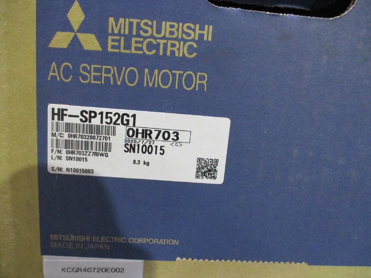 New and used MITSUBISHI AC SERVO MOTOR HF-SP152G1 AC servo motor 1.5KW(KCGR40720E002) [g1115540562]