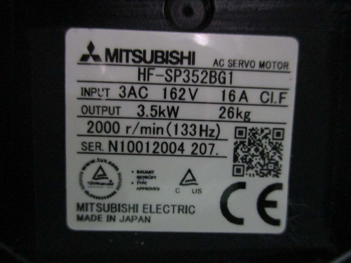 MITSUBISHI HF-SP352BG1 AC Servo Motor 3.5KW [m1115526470]