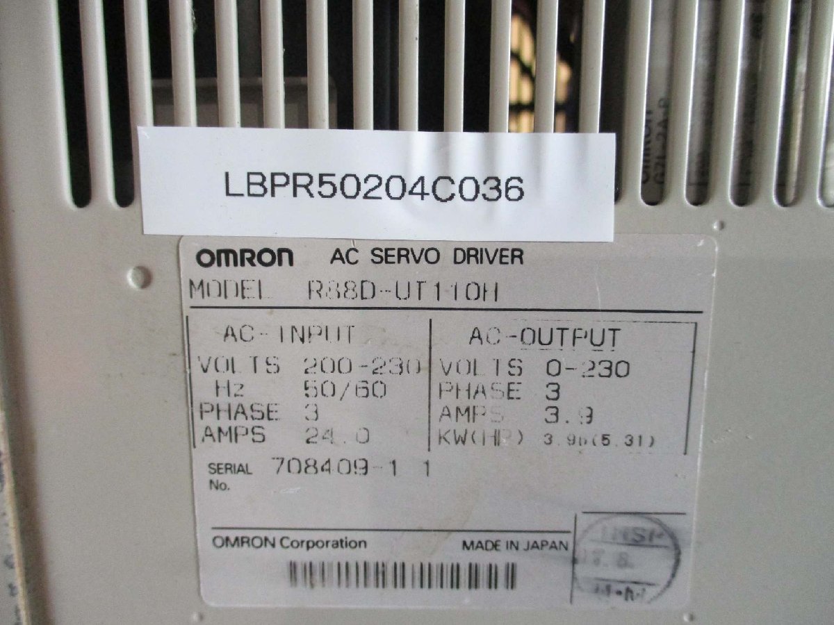 OMRON R88D-UT110H Servo Driver [m1115530456]