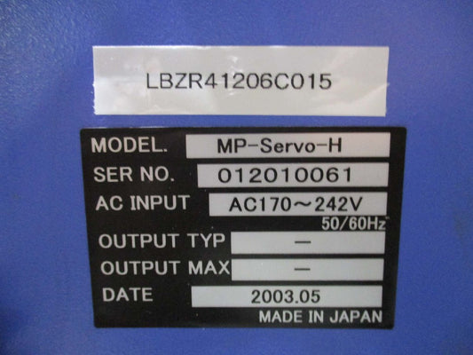 Sumitomo Heavy Industries MP-SERVO-H Control System 6-Axis Device with Built-In Servo Amplifier LBZR41206C015 [d1115545508]