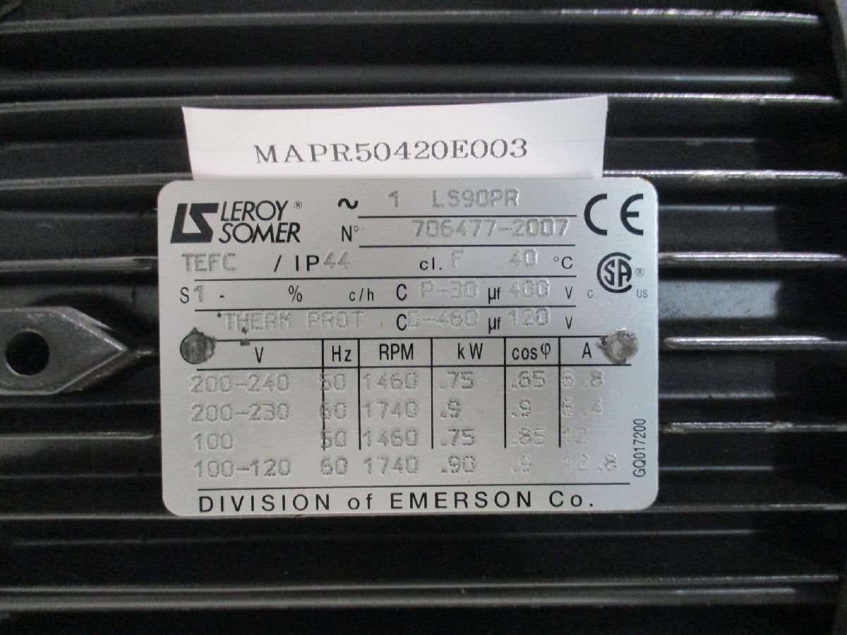 LEROY SOMER LS30PR Motor 706477-2007 DS 602 949-9335S00 [s1115534211]