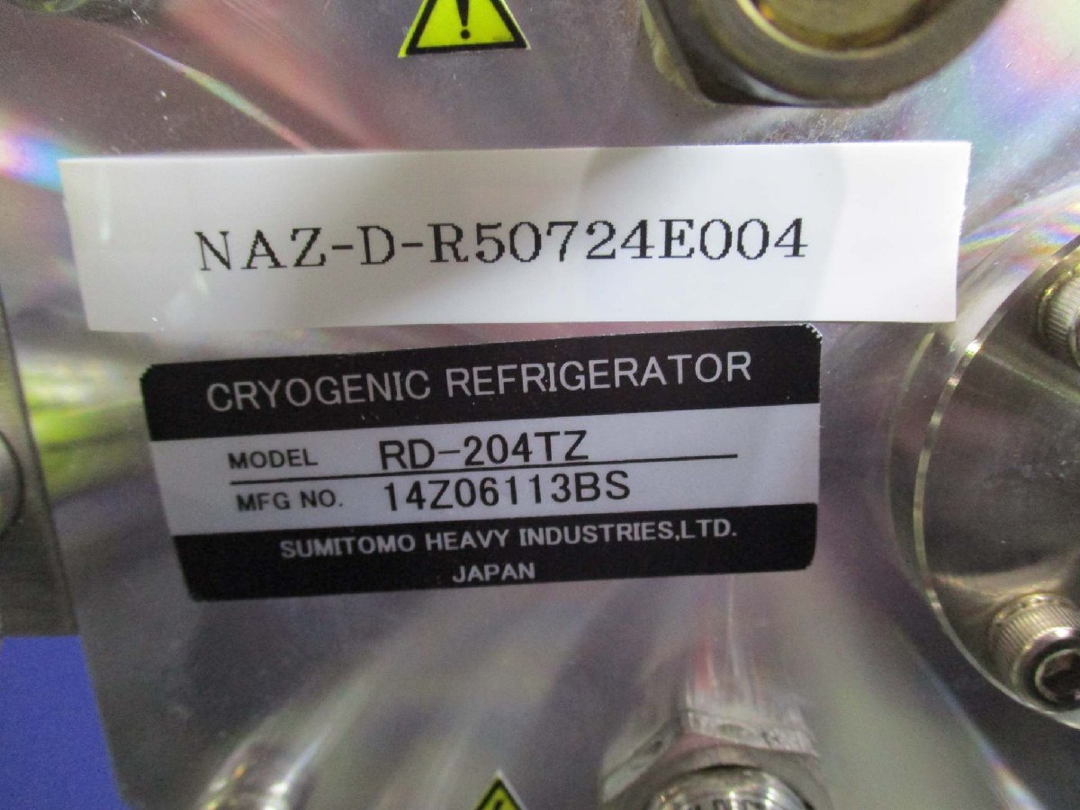 ANELVA CRYOACE P-083C CRYO PUMP SUMITOMO COLD HEAD RD-204TZ [j1115544059]