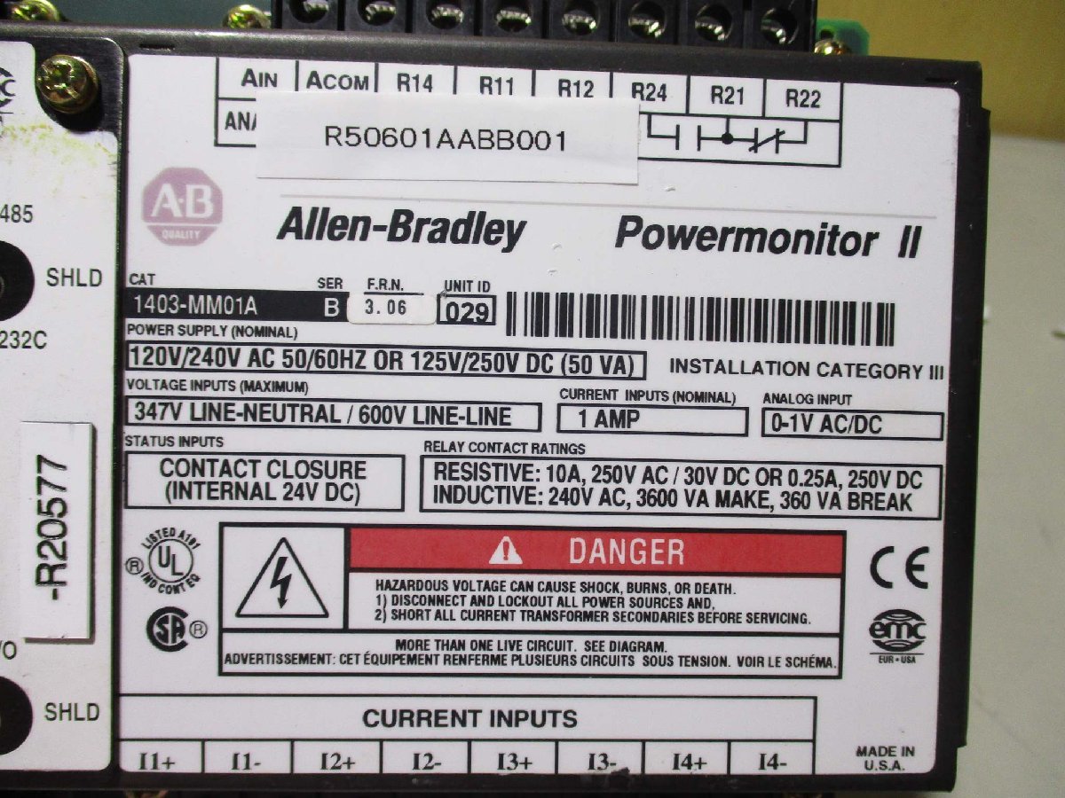 Allen-Bradley 1403-MM01A Power Monitor II Master Module [j1115543164]