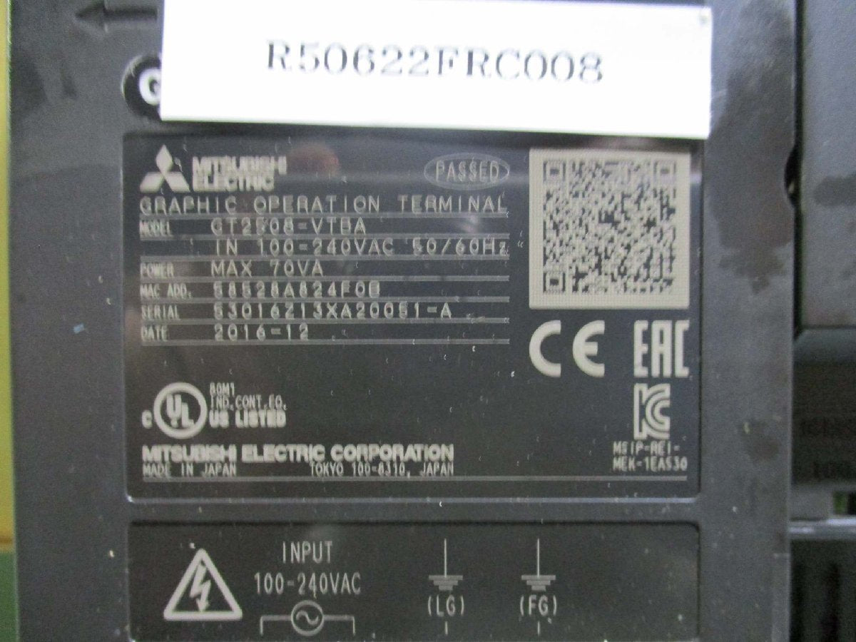 MITSUBISHI GT2508-VTBA Touch Panel [u1115555500]