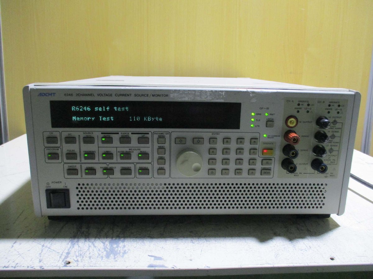 ADCMT 6246 2 CHANNEL VOLTAGE CURRENT SOURCE MONITOR DC GENERATOR [n1115539086]