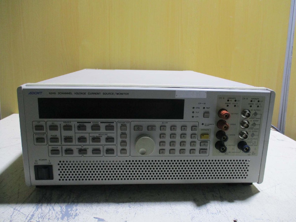 ADCMT 6246 2-Channel Voltage Current Source/Monitor DC Voltage/Current Generator [n1115539191]