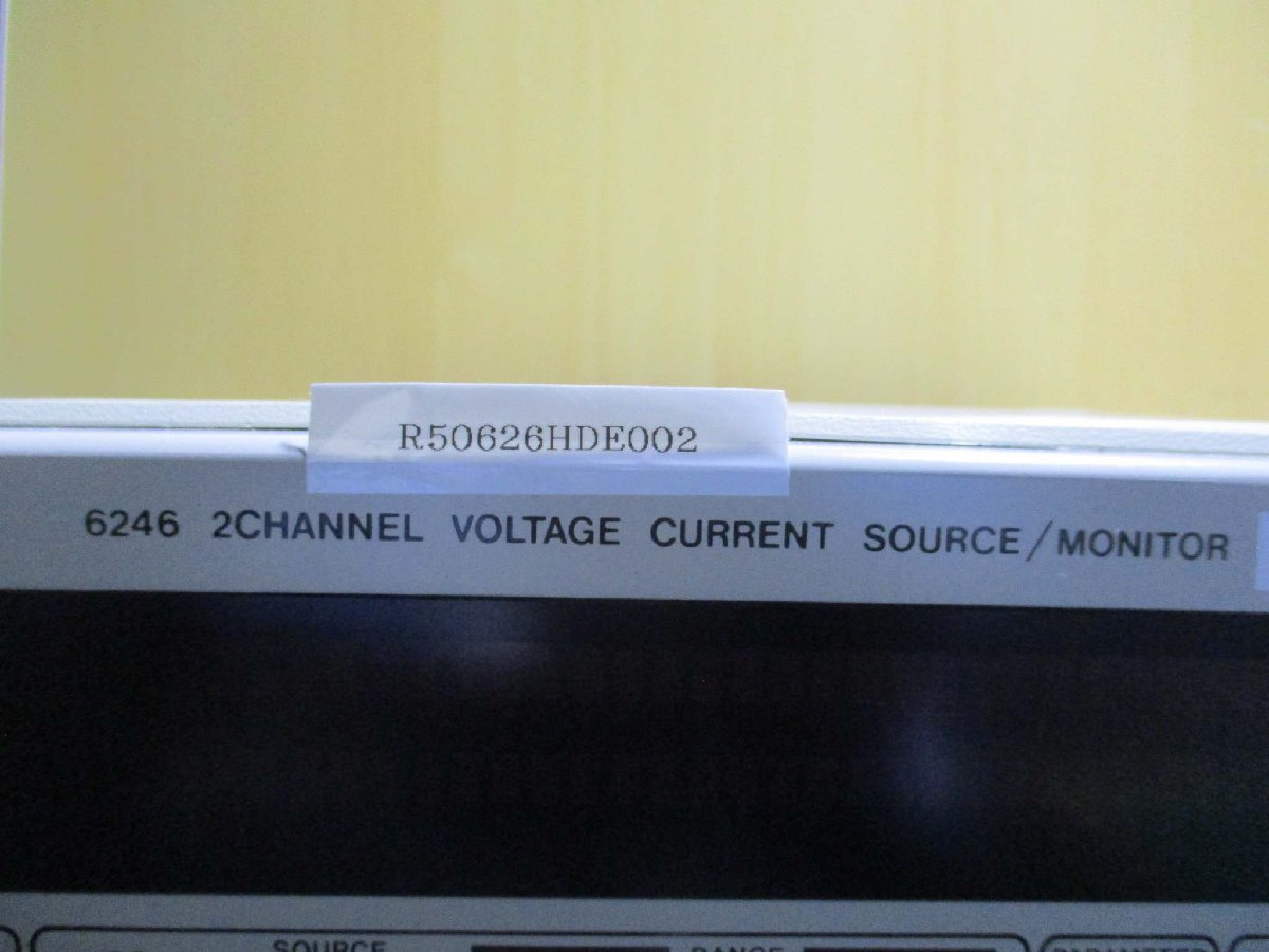 ADCMT 6246 2CHANNEL VOLTAGE CURRENT SOURCE MONITOR DC VOLTAGE CURRENT GENERATOR [t1115545708]