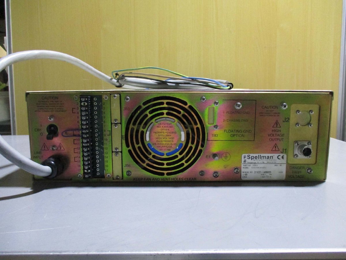SPELLMAN SA1P4/208/3P/X2551 REV.B1 High Voltage Power Supply 0-1KV 4A 208VAC 3PH [o1115542240]