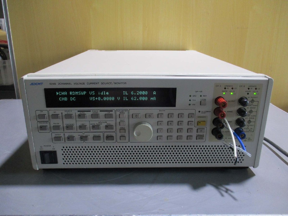 ADCMT 6246 2-Channel Voltage Current Source Monitor DC Voltage Current Generator [c1115547751]