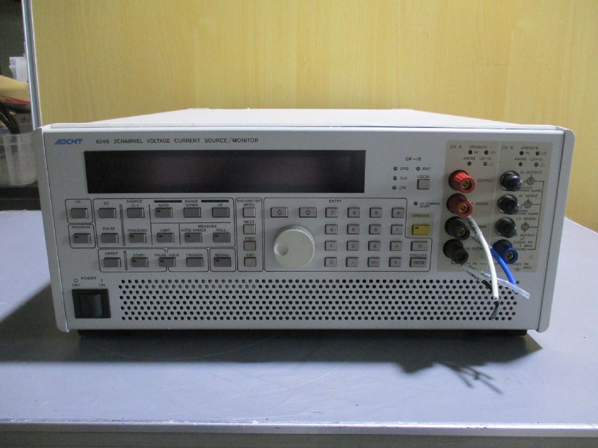 ADCMT 6246 2CHANNEL VOLTAGE CURRENT SOURCE MONITOR DC VOLTAGE CURRENT GENERATOR [c1115547751]