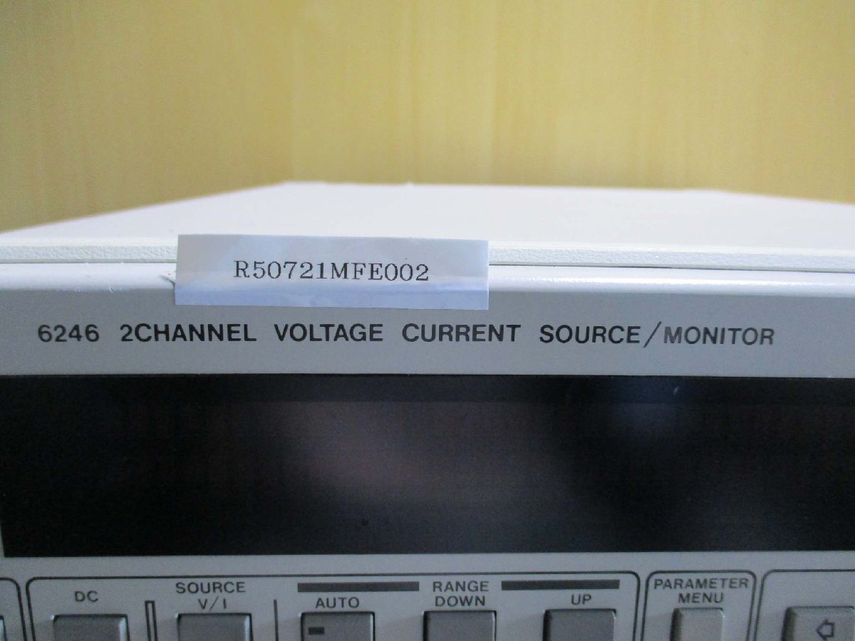 ADCMT 6246 2CHANNEL VOLTAGE CURRENT SOURCE MONITOR DC VOLTAGE CURRENT GENERATOR [c1115547751]