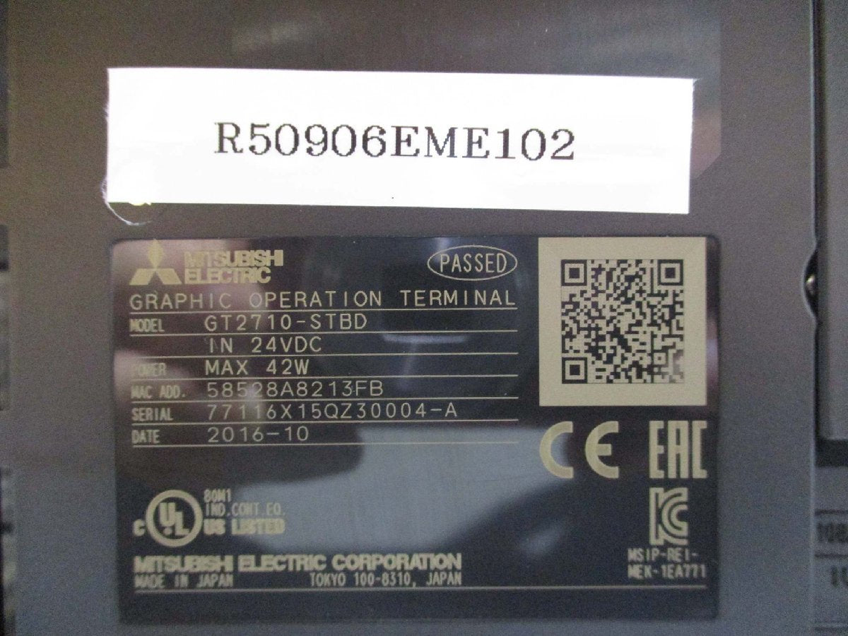 MITSUBISHI GT2710-STBD Graphic Operation Terminal [v1115565670]