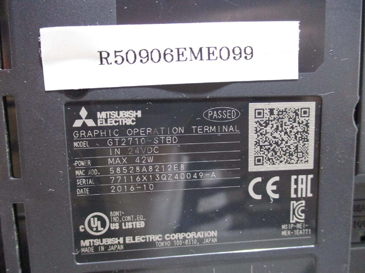 MITSUBISHI GT2710-STBD Graphic Operation Terminal [h1115565865]