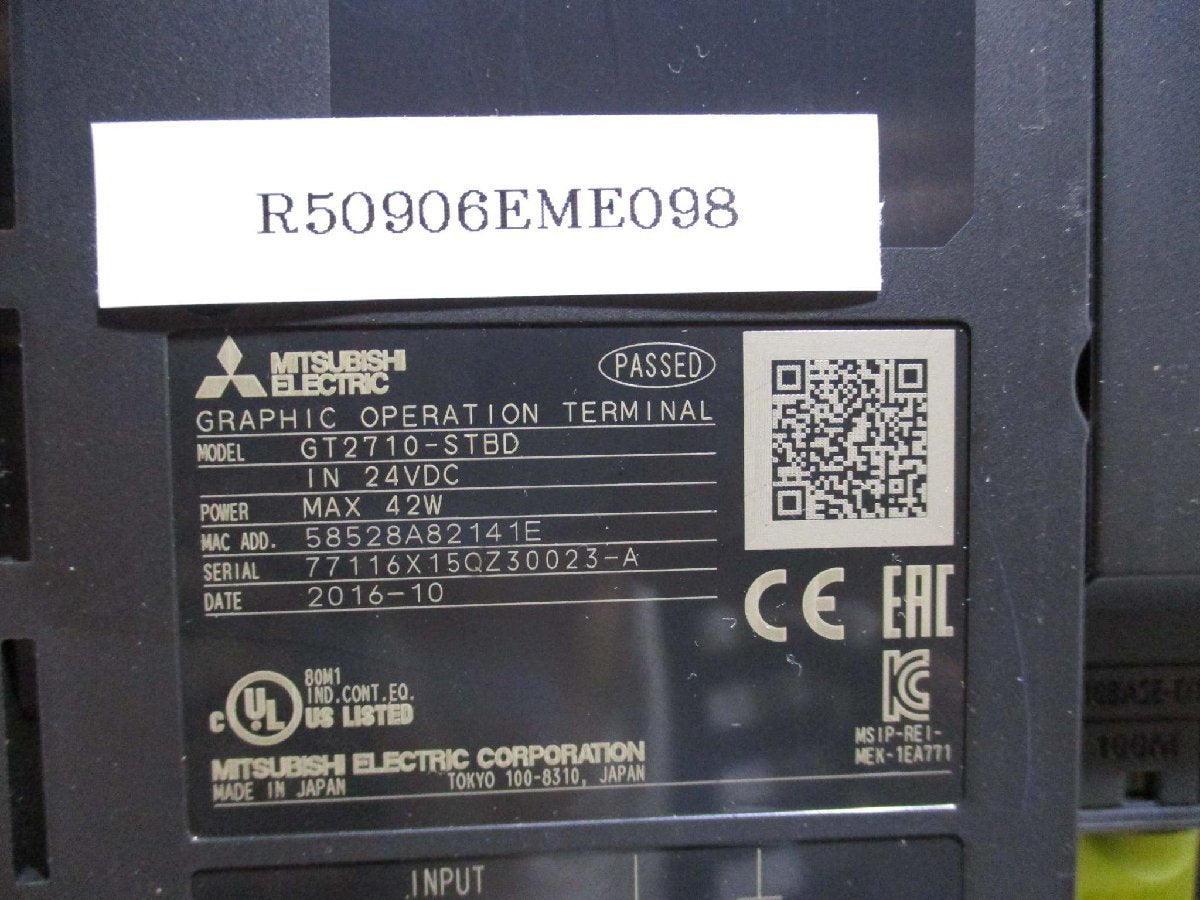 MITSUBISHI GT2710-STBD Graphic Operation Terminal [h1115568700]