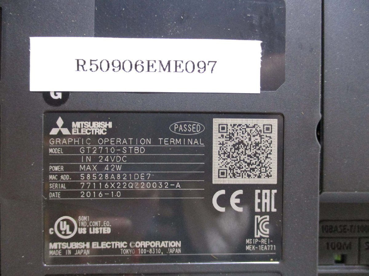 MITSUBISHI GT2710-STBD Graphic Operation Terminal [x1115552459]