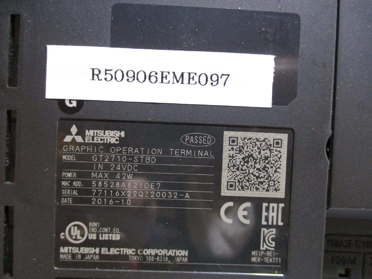 MITSUBISHI GT2710-STBD Graphic Operation Terminal [x1115552459]
