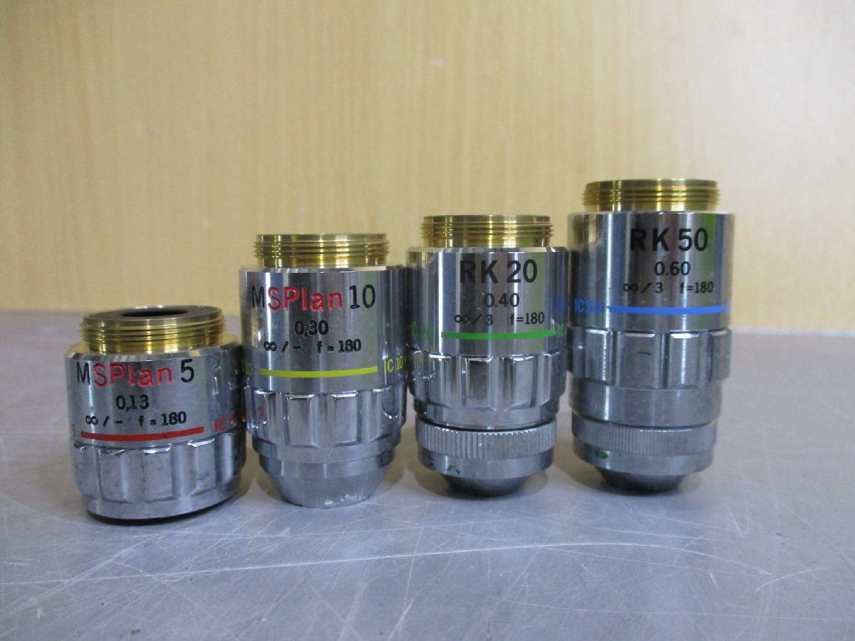 OLYMPUS BH3-MJLT4S2 Microscope Objective MSPLAN5 MSPLAN10 RK20 RK50 [s1116604696]