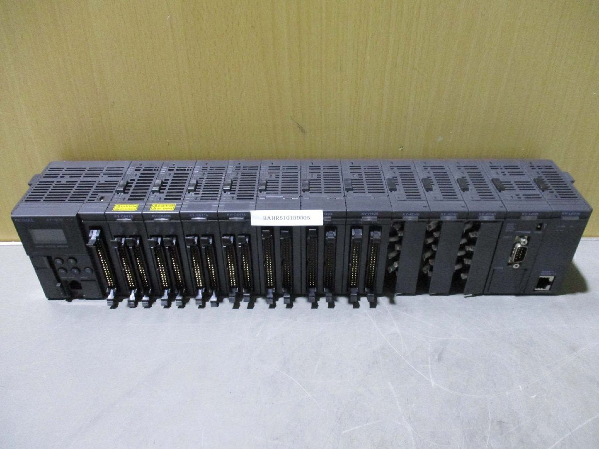 KEYENCE KV-1000 PLC with KV-C64XB*2 KV-C64TA*2 KV-H40S*3 KV-AD40*3 KV-L20R KV-LE21V [m1116862541]