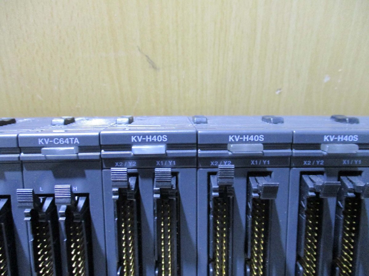 KEYENCE KV-1000 PLC with KV-C64XB*2 KV-C64TA*2 KV-H40S*3 KV-AD40*3 KV-L20R KV-LE21V [m1116862541]